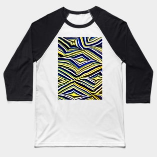 African Print Pattern Baseball T-Shirt